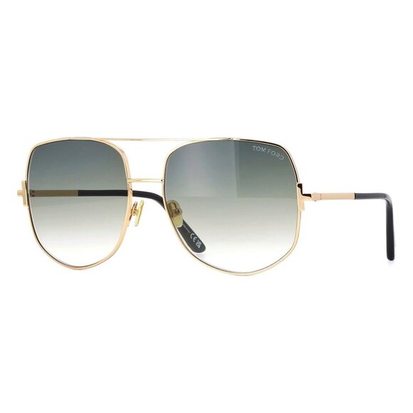 TOM FORD LENNOX TF783 28B AVIATOR GOLD SUNGLASSES NEW - Picture 2 of 10